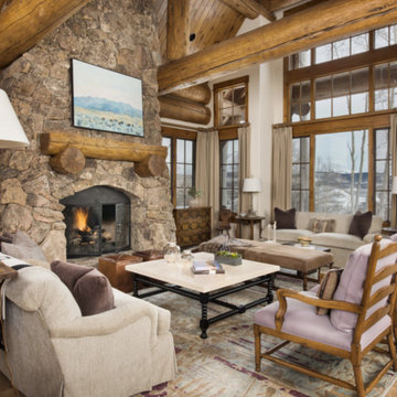 Transitional Style Vail Ski House