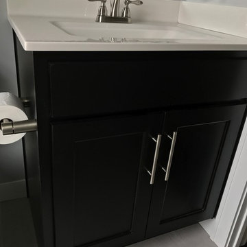 Milan, IL New Construction MSI Quartz Koch Express Cabinets White and Java