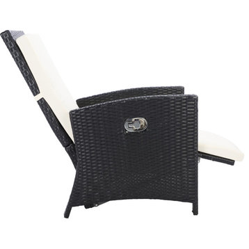 Herdla Recliner Chair - Black, Beige