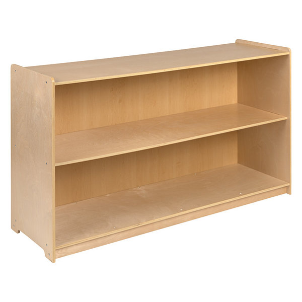 30"H x 48"L Wooden 2 Section Boockase Storage Cabinet for Commercial o