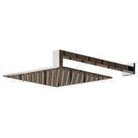 Ultra Thin 10" Rain Shower Head With Arm, Chrome