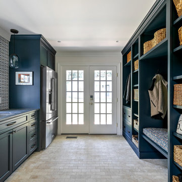 Windsor Farms | Mudroom |Scullery | Butler's Pantry | Custom Glass Lighting