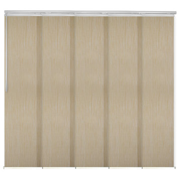 Aldi 5-Panel Track Extendable Vertical Blinds 58-110"W