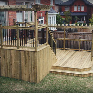Milton Pressure Treated Two-Tier Deck