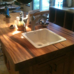Wood Slab Kitchen Island - Kitchen Islands And Kitchen Carts