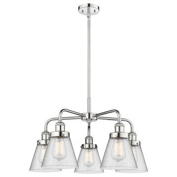 Innovations Cone 5 24.25" Chandelier Polished Chrome