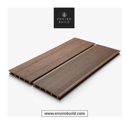 Walnut colour Hyperion Composite Decking - Deck Tiles And Planks