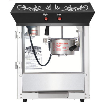 Popcorn Machine 4oz Popper With Stainless-steel Kettle, Heated Warming Deck