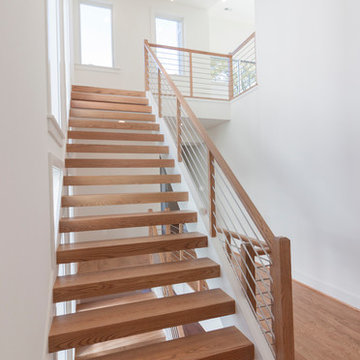 Project #48 | Contemporary Staircase with Warm Tones