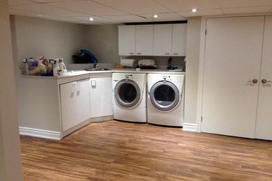 Inspiration for a timeless laundry room remodel in Toronto