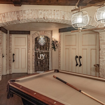 Old World Inspired Walkout Basement Meets Smart Technologies