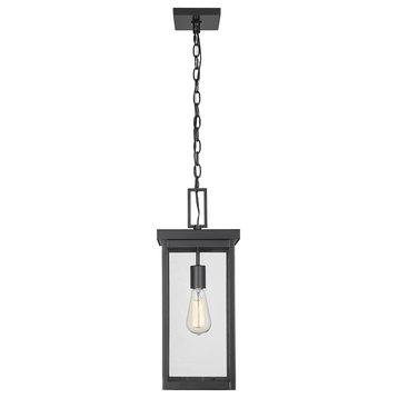 Barkeley 1 Light 8" Powder Coated Black Outdoor