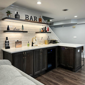 Basement Bar & Built-Ins in Bloomingdale