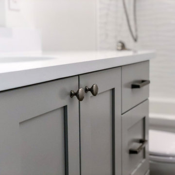 Sleek and Neutral Style Bathroom Remodel