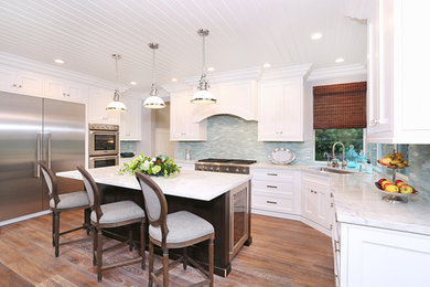 Inspiration for a coastal kitchen remodel in Orange County