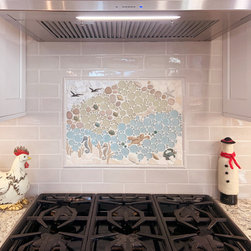Installation Photo of Kitchen Backsplash Mural - Tile Murals