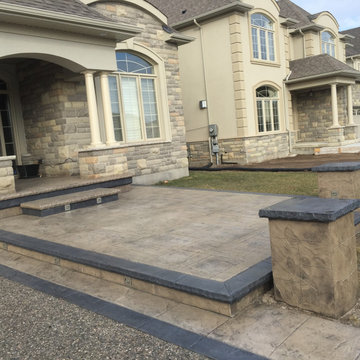 stamped concrete driveway