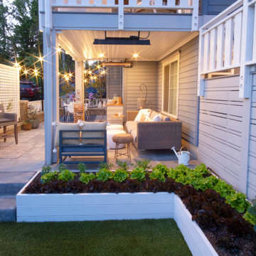 Extended Deck Over Small Privacy Patio