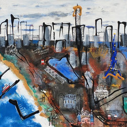 "Melbourne Bayside" by Marion Parker - Paintings