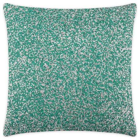 Sparkles Home Luminous Rhinestone Allover Pillow, Aqua, 14x20