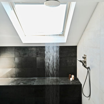 Open wet room shower