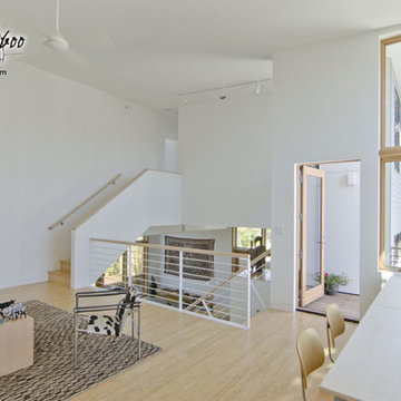 Natural Fossilized® Bamboo Flooring for a Modern Home