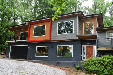 Inspiration for a modern home design remodel in Raleigh