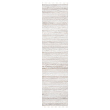 Safavieh Kilim Klm551B Contemporary Rug, Ivory and Brown, 2'3"x9'0" Runner