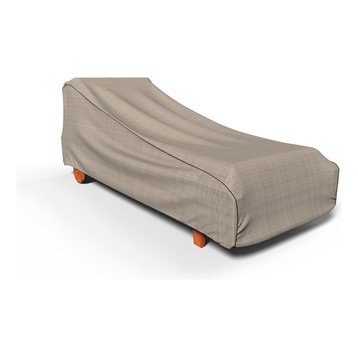 Budge English Garden Tan Tweed Large Chaise Lounge Cover, 35"x35"x74"