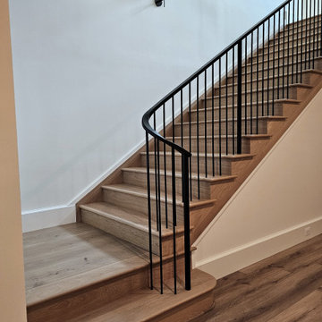 Project #119 | White Oak Staircase with Stacked Bullnose Detail