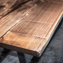Book Matched Walnut Table - Dining Tables