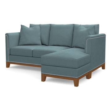 La Brea Reversible Chaise Sofa, Cloud Velvet
