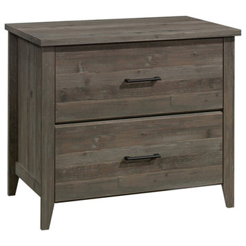 Pemberly Row Modern Engineered Wood Lateral File Cabinet in Pebble Pine