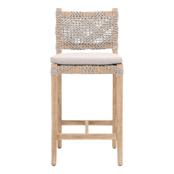 Costa Counter Stool, Taupe and White