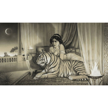 Disney Fine Art Giclee Desert Princess by Edson Campos Gallery Wrapped