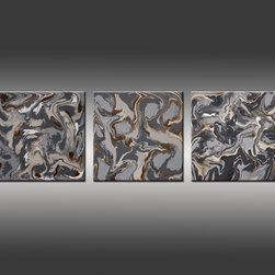 Liquid Industrial Series Paintings - Artwork
