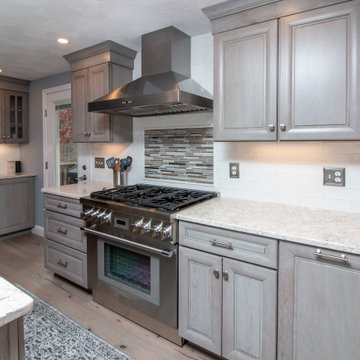 Transitional Yorktowne Peppercorn Kitchen remodel with LG Aria top