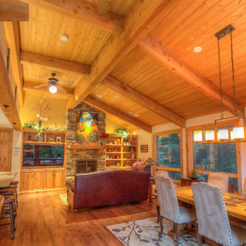 Damascus, OR Residence | Carport, Garden Art Piece & Interior Exposed Beam