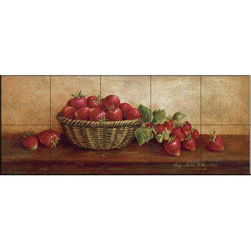 Tile Mural, Berries Panel I by Peggy Thatch Sibley