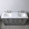 Isla Gray Bathroom Vanity Set, 60", With Mirror