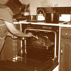 Basting the Thanksgiving Turkey - Artwork