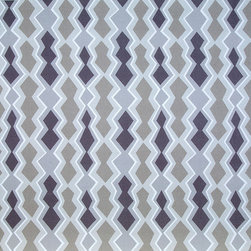 Clueit Webb Interiors Printed Fabric Collection - Mzuri Taupe - Curtain Fabric
