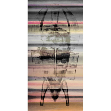 "Ritual Mask" Print on Canvas, 12"x24"