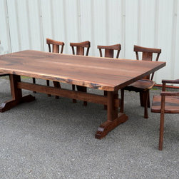 Live Edge Walnut Dining Set - Dining Sets