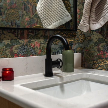 Primary & Guest Bathroom Remodel with Improved Layout and Heated Terrazzo Floors