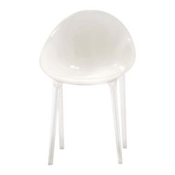 Kartell - Kartell Mr. Impossible Chair, Matte White - Armchairs And Accent Chairs