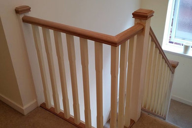 Contemporary staircase in West Midlands.