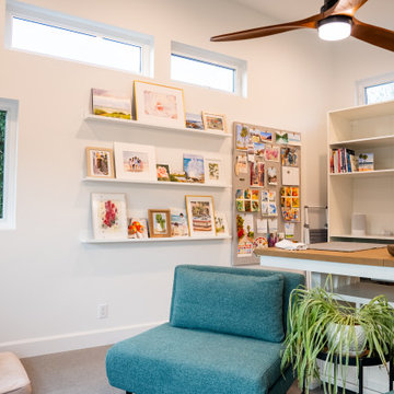 Open Studio with Art Display Wall