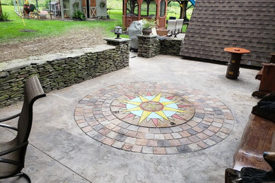 Decorative concrete patio project