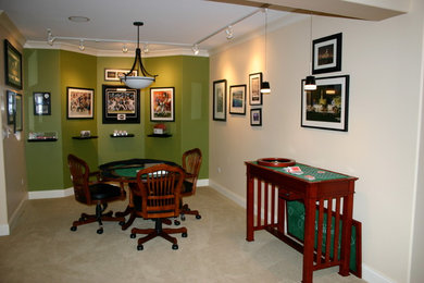 Elegant basement photo in Chicago
